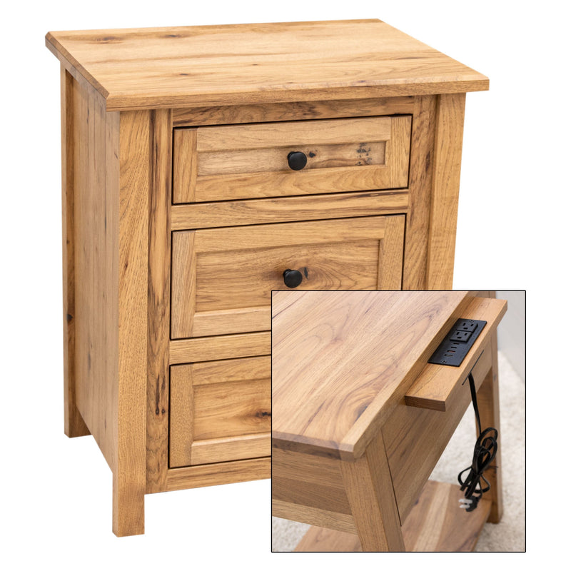 Jamestown Amish 3-Drawer Nightstand