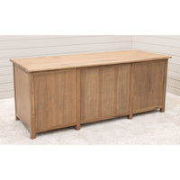 Jamestown Hickory Wood Adjustable Standing Executive Desk with Drawers | WB