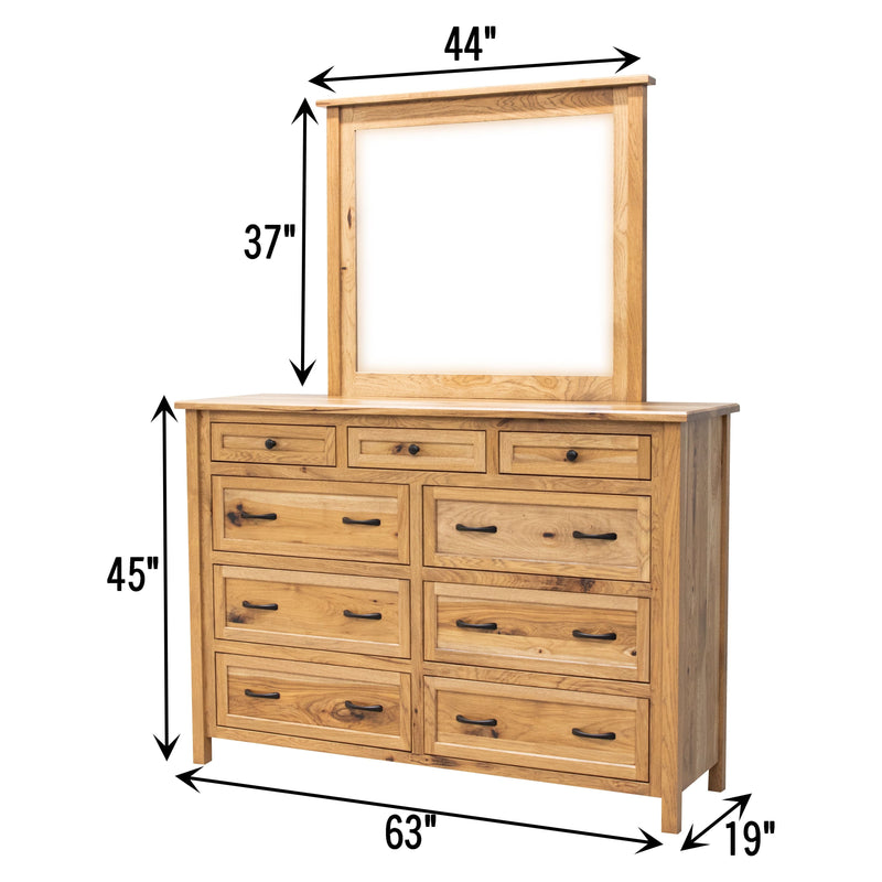 Jamestown Amish 9-Drawer Tall Dresser
