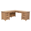 Jamestown Hickory Wood L Desk | WB