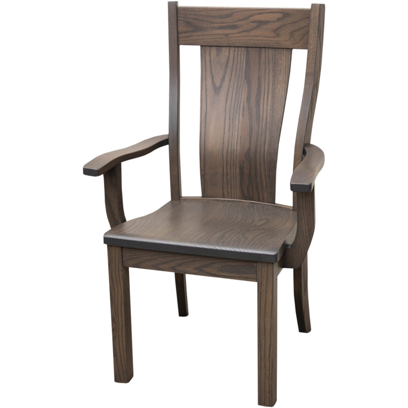 Jordan Oak Wood Arm Dining Chair | AS