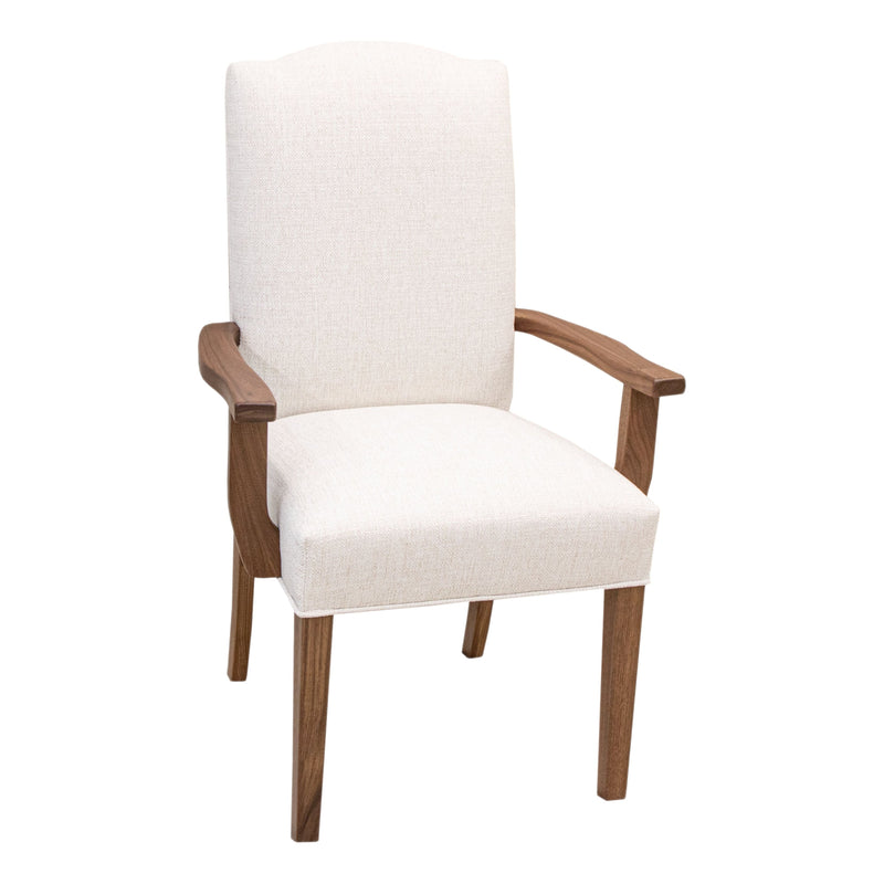 Jordan Upholstered Dining Chair with Wood Arms | R1-24