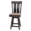 Kirtland 24" Black & Wood Swivel Bar Stool | M-DK&RWO-GRB