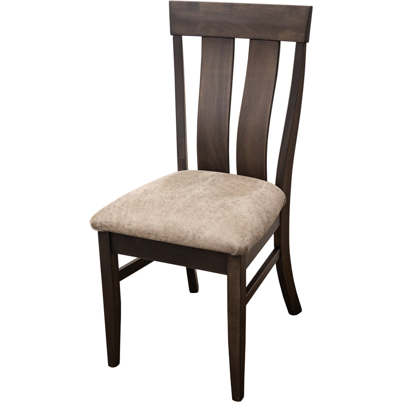 Kirtland Maple Wood Side Dining Chair with Faux Leather Seat | DK-22-61