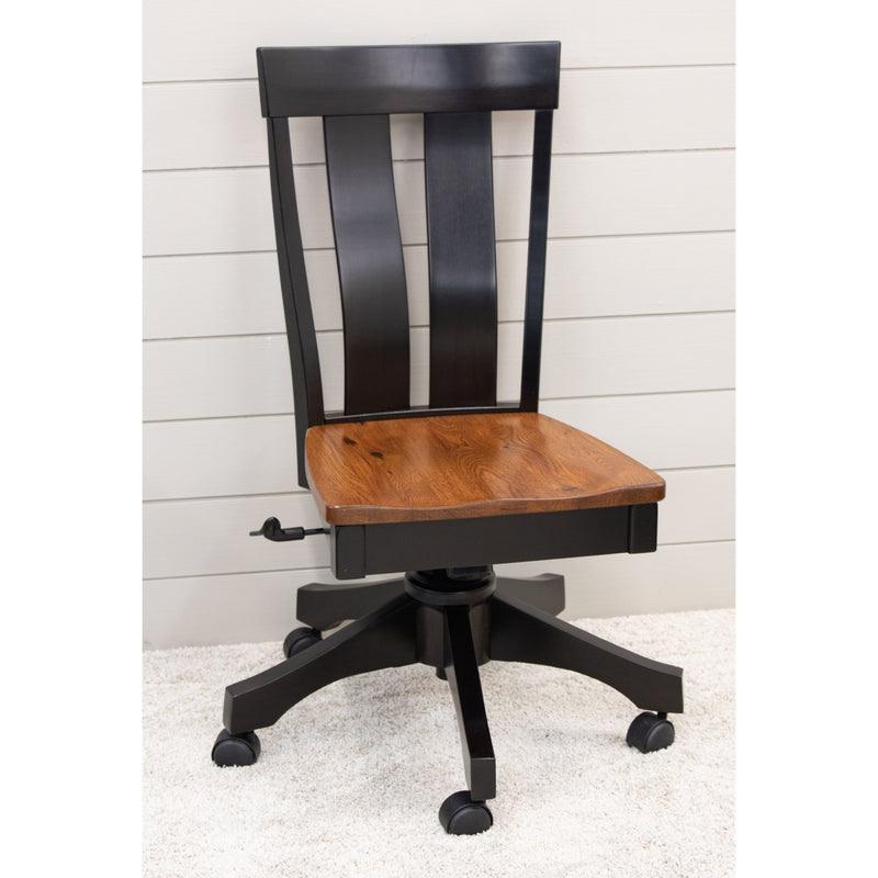 Kirtland Black & Wood Office Chair | M-EB&RH-MC