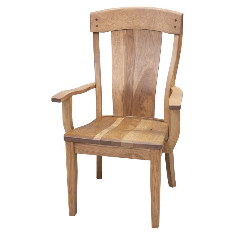 Kingston Hickory Wood Arm Dining Chair | WB