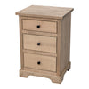 Lansing Amish 3-Drawer Maple Wood Nightstand | DS