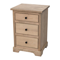 Lansing Amish 3-Drawer Maple Wood Nightstand | DS
