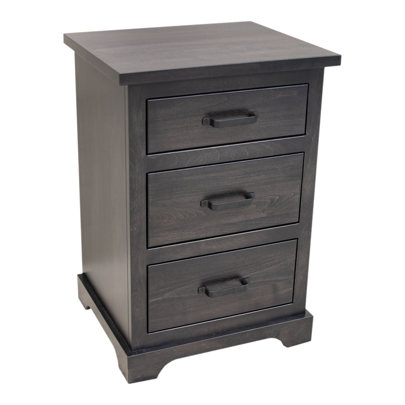 Lansing Amish 3-Drawer Maple Wood Nightstand | DK