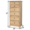 Lansing Amish 6-Drawer Maple Wood Lingerie Dresser | DS