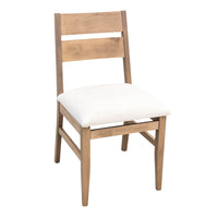 Lakeville Maple Wood Side Dining Chair with Fabric Seat | WB