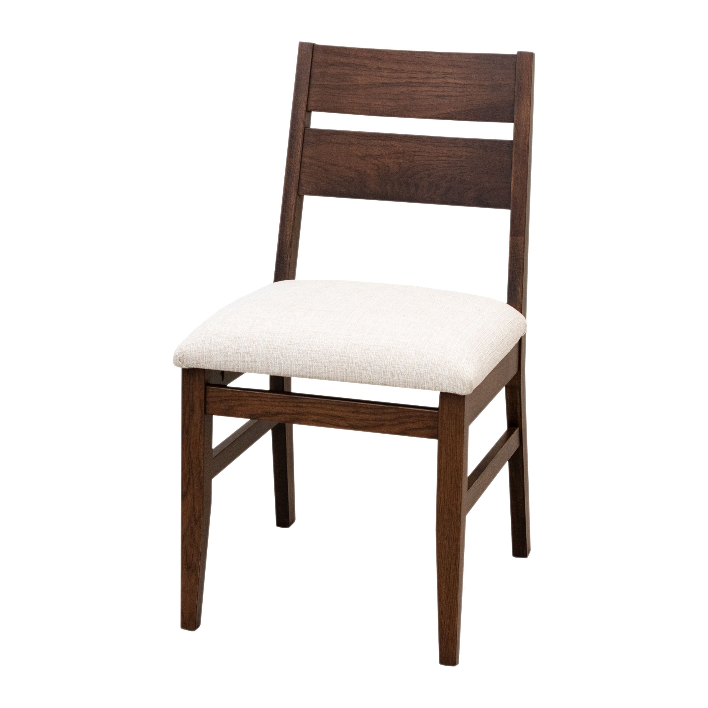 Lakeville Hickory Wood Side Dining Chair with Fabric Seat | BV