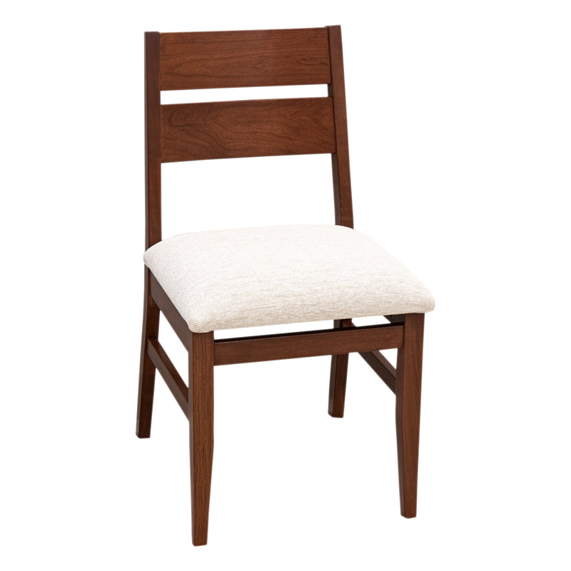 Lakeville Cherry Wood Side Dining Chair with Fabric Seat | ASB