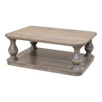 Lawrence Baluster Maple Wood Coffee Table | VD
