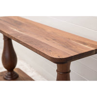 Lawrence Baluster Walnut Wood Sofa Table | NAT