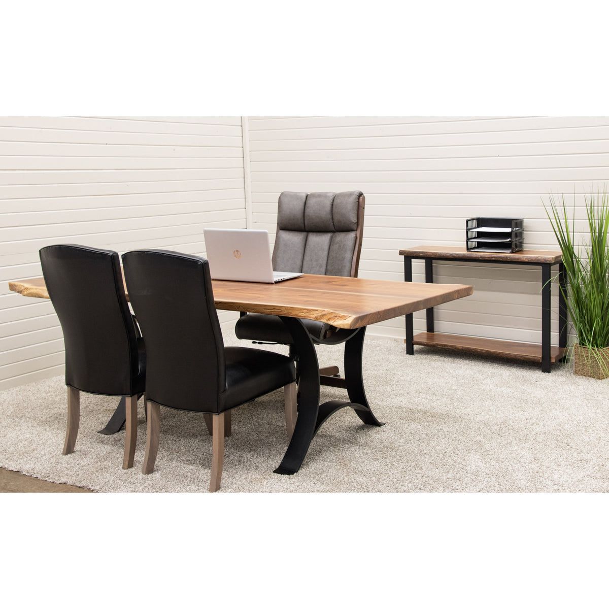 Walnut Live Edge Wood Sofa Table | NAT