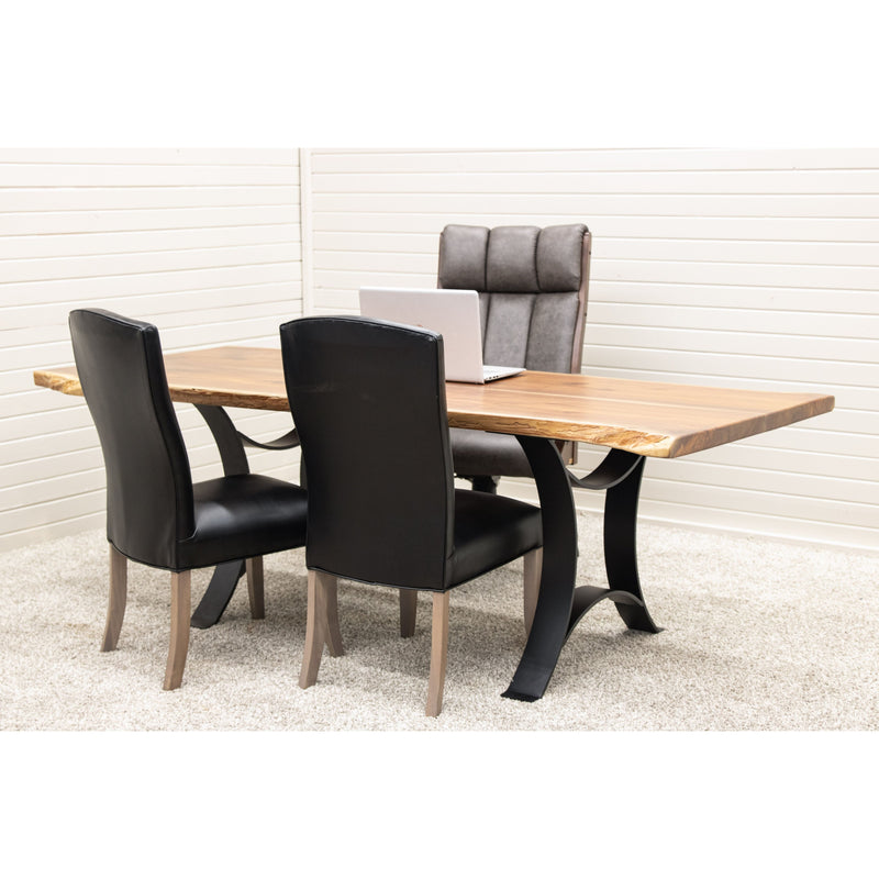 Pike View Black Faux Leather Chair