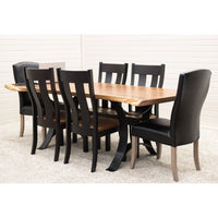 Utah Black & Wood Side Dining Chair | M-EB&W-NAT