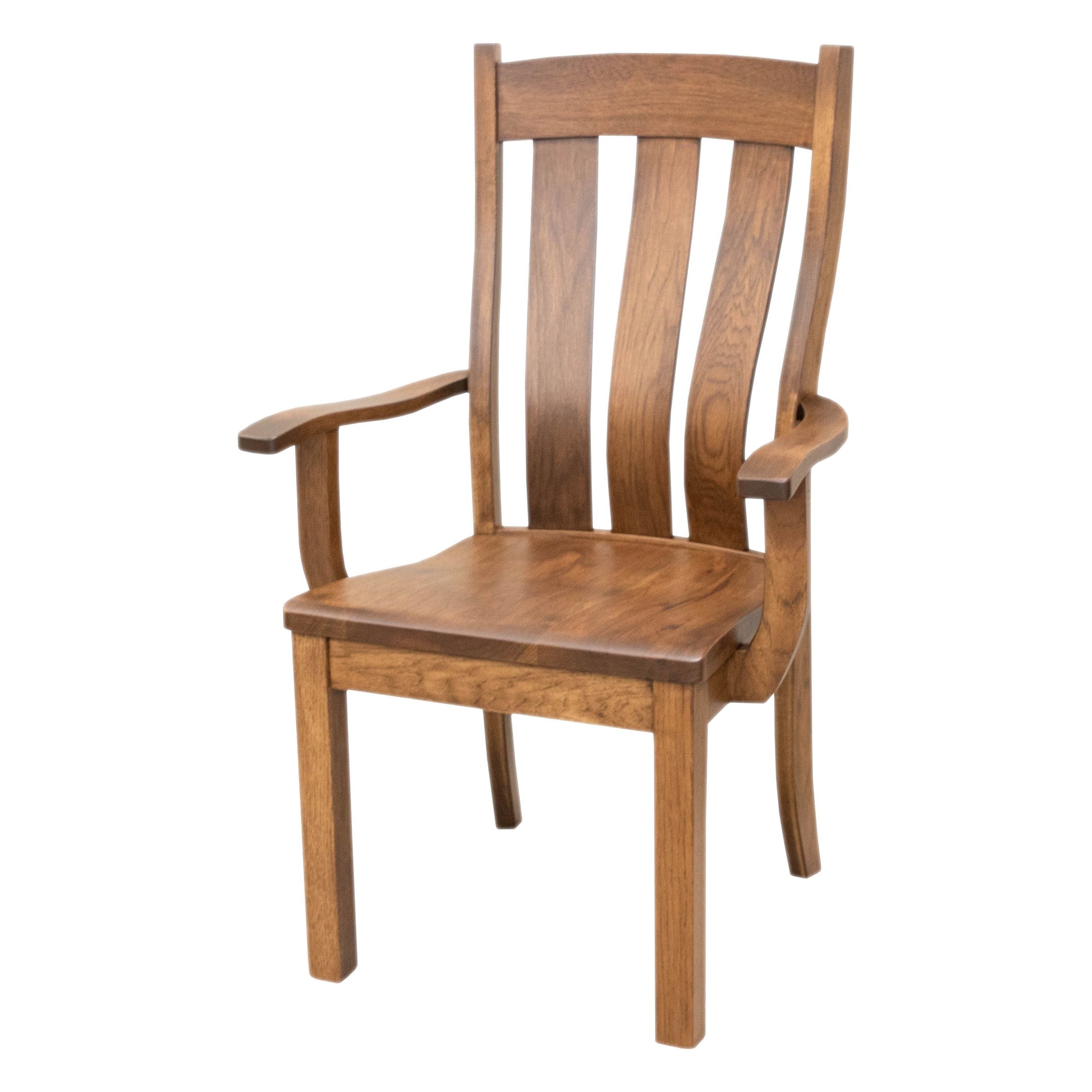Lancaster Hickory Wood Arm Dining Chair | HC