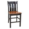 Lancaster Black & Wood 24" Stationary Bar Stool | M-EB&E-MC