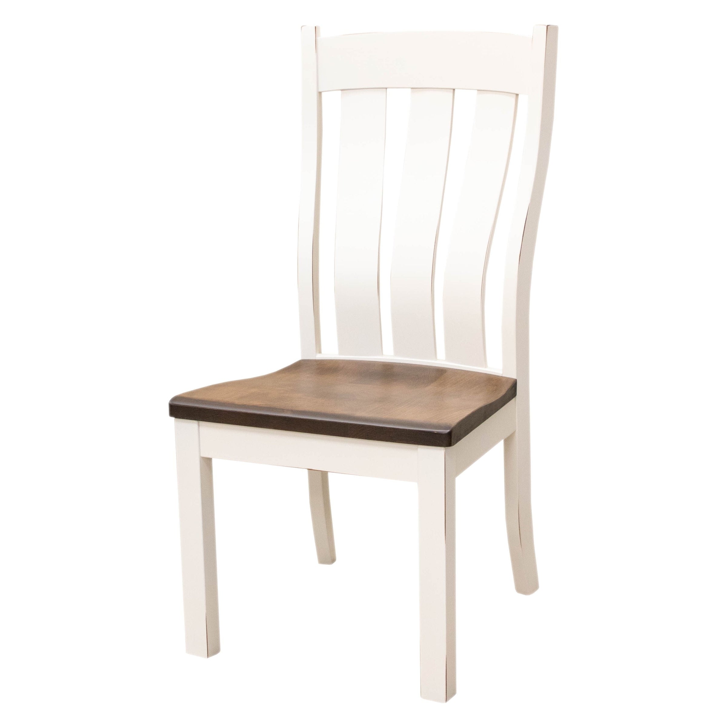 Lancaster White & Wood Side Dining Chair | M-CW&CO