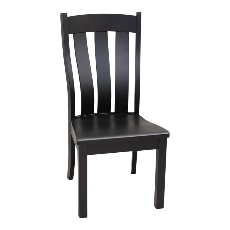 Lancaster Black Maple Wood Side Dining Chair | EB