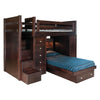 Millersburg Amish Maple Wood Twin Over Twin Loft Bed with Step Unit | RT