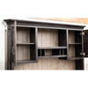 Boulevard Black & Wood Desk with Hutch Top | M-DK&RWO-GRB