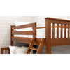 Yoder's Amish Mission Cherry Wood Twin Over Full Bunk Bed with Ladder | MC