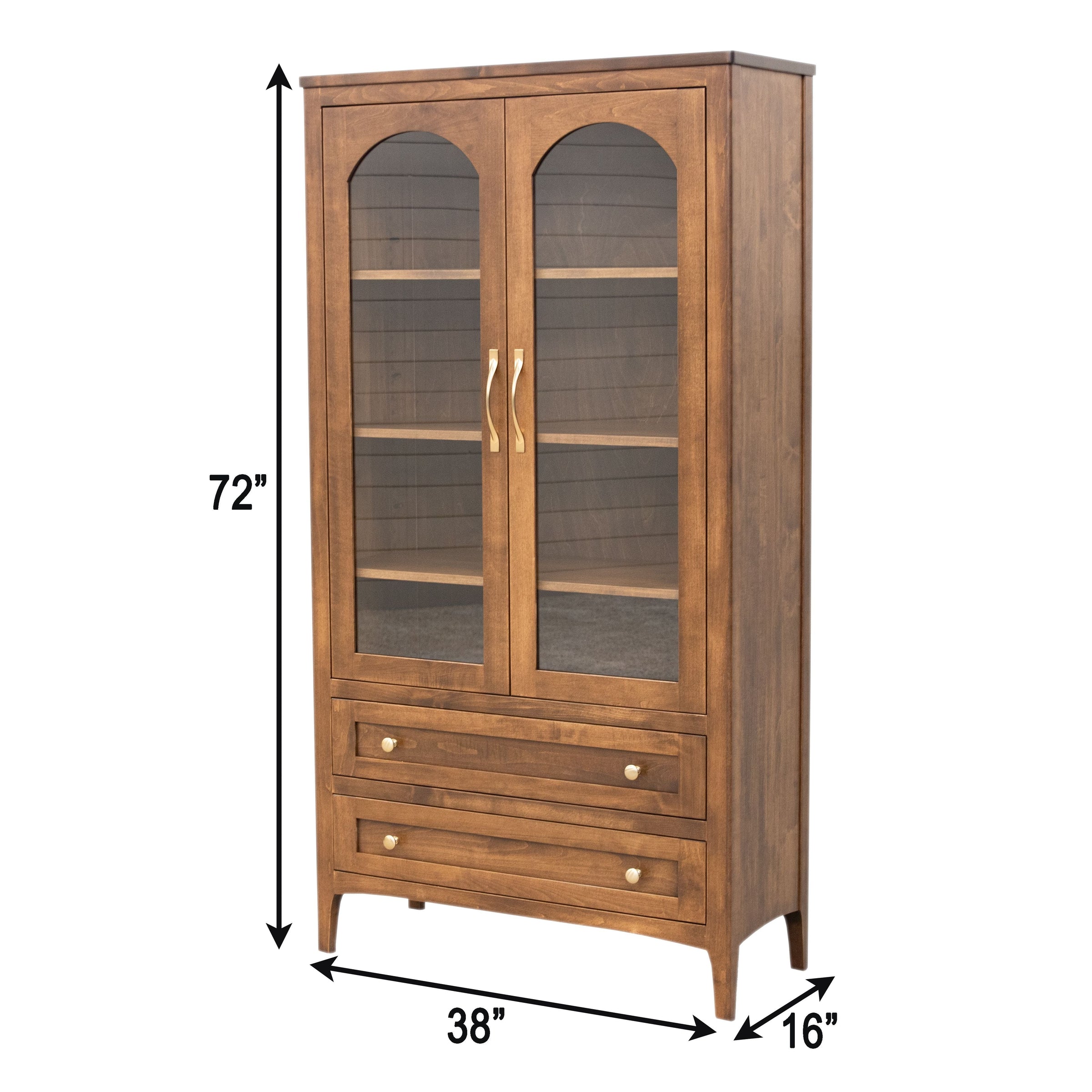Moscow Maple Wood Display Cabinet | M-HC