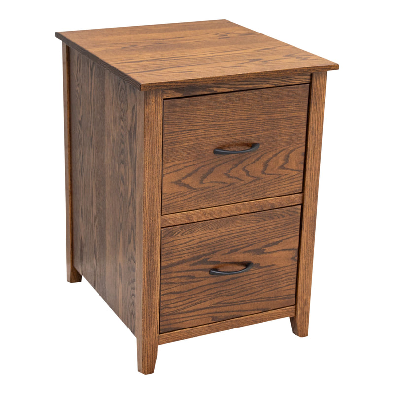 Michigan Oak Wood 2-Drawer File Cabinet | MC