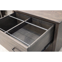 Michigan Oak Wood 2-Drawer Lateral File Cabinet | SB
