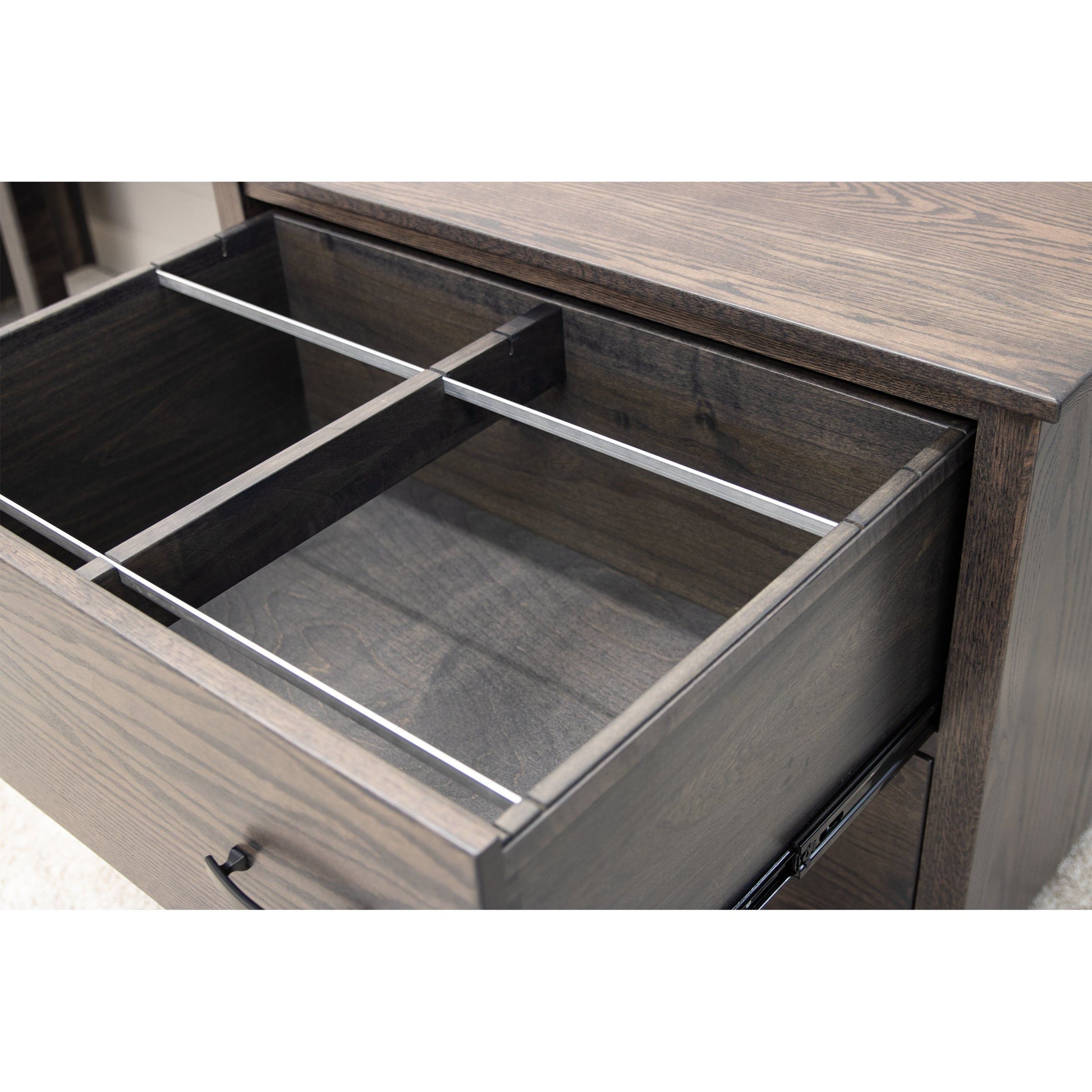 Michigan Oak Wood 2-Drawer Lateral File Cabinet | SB