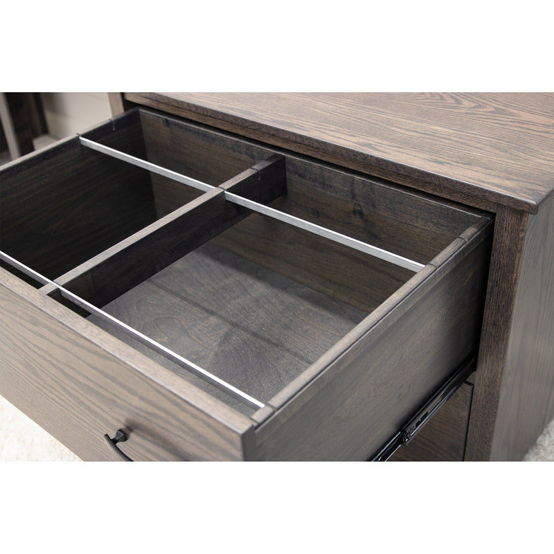 Michigan Oak Wood 2-Drawer Lateral File Cabinet | SB