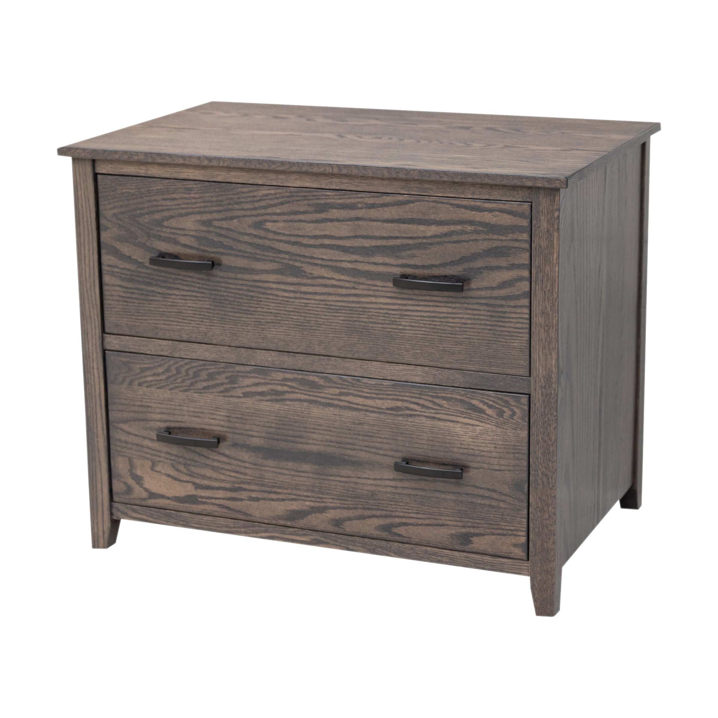 Michigan Oak Wood 2-Drawer Lateral File Cabinet | SB
