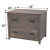 Michigan Oak Wood 2-Drawer Lateral File Cabinet | SB