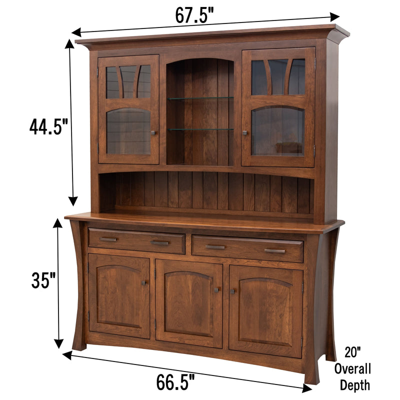 Montana Cherry Wood Hutch | ASB