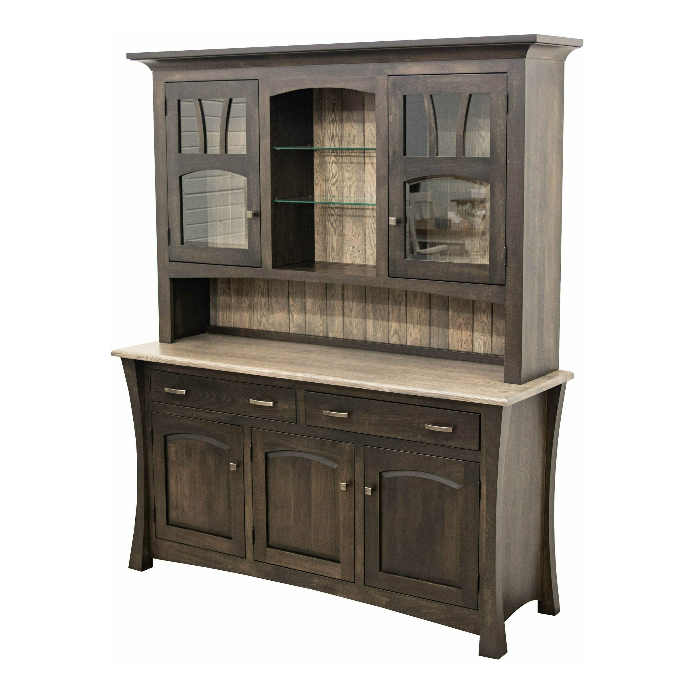Montana Black & Wood Hutch | M-DK&RWO-GRB