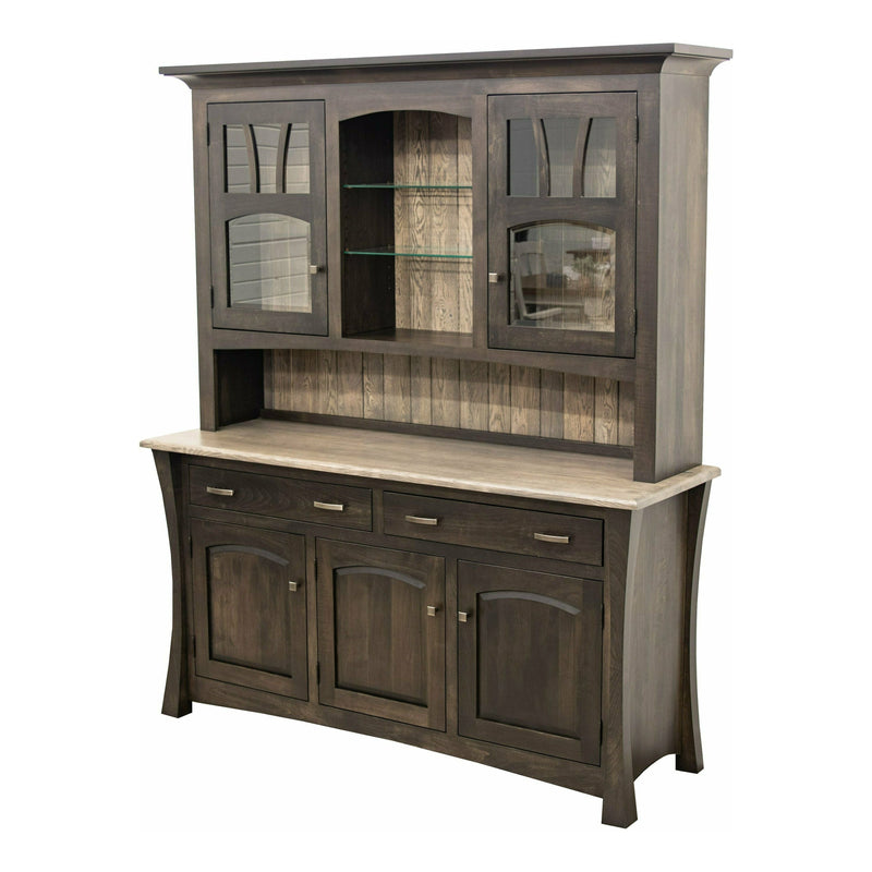 Montana Black & Wood Hutch | M-DK&RWO-GRB