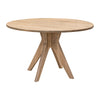 Mid Century Modern Maple Wood Round Dining Table | DS