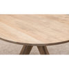 Mid Century Modern Maple Wood Round Dining Table | DS