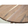 Mid Century Modern Walnut Wood Round Dining Table | NAT