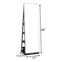 Maxwell Amish Revolving Storage Leaner Mirror