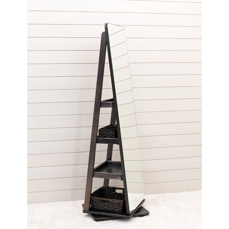 Maxwell Amish Revolving Storage Leaner Mirror