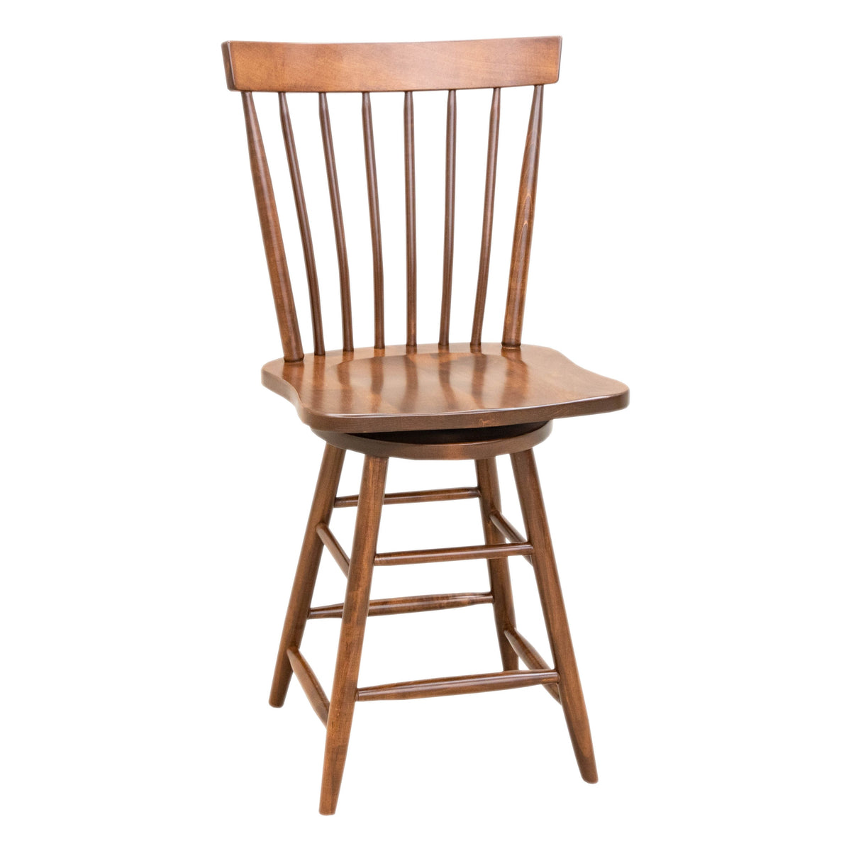 Milton Windsor Maple Wood 24" Swivel Bar Stool | BOS