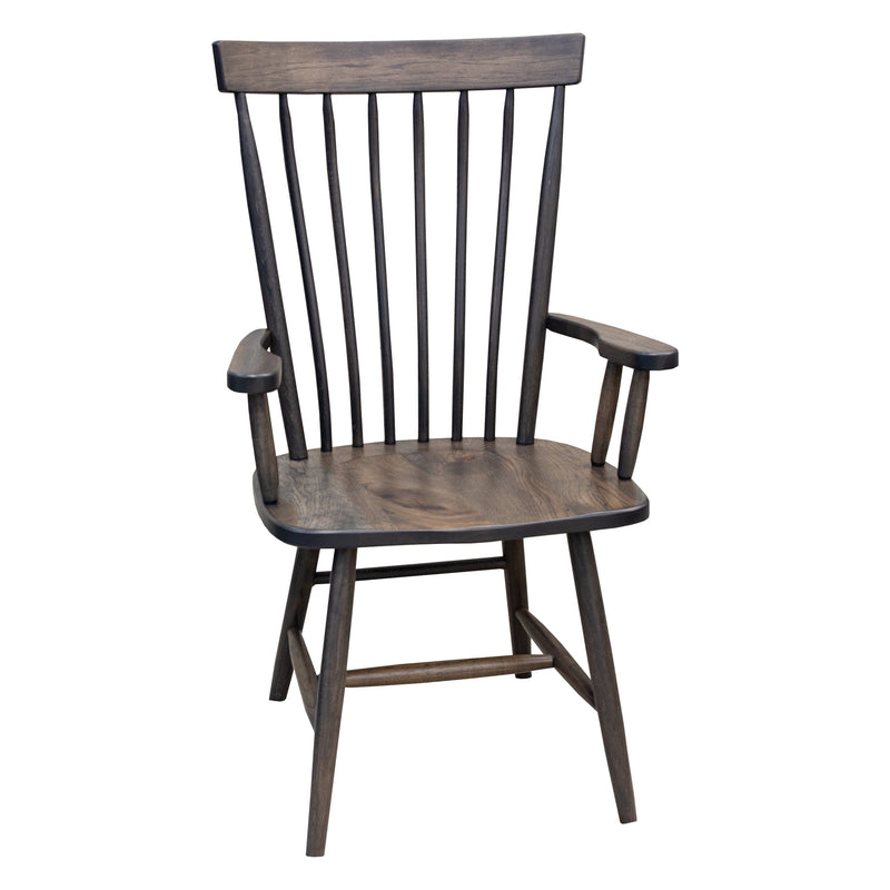 Milton Windsor Hickory Wood Arm Dining Chair | SB