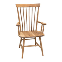 Milton Windsor Hickory Wood Arm Dining Chair | WB