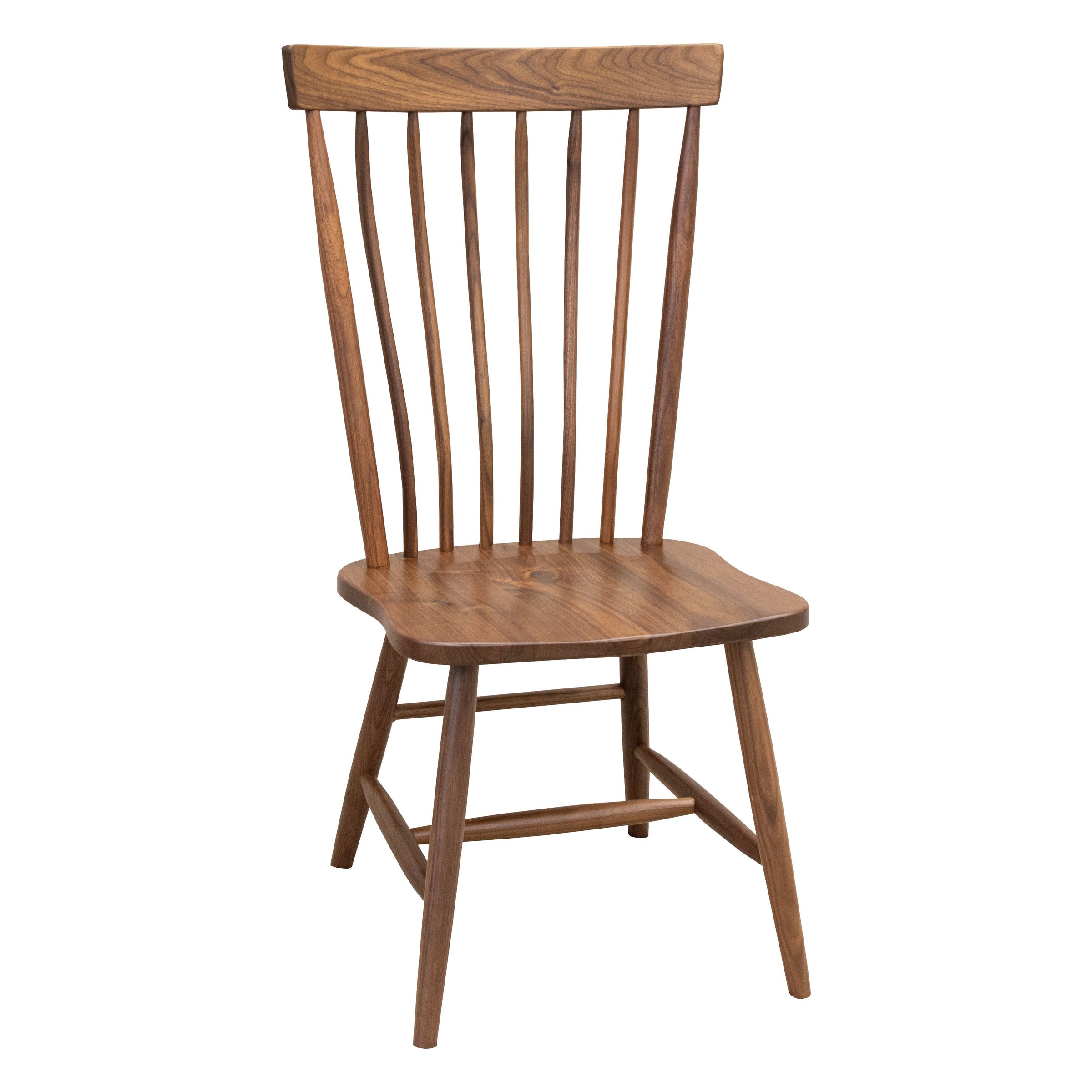 Milton Windsor Walnut Wood Side Dining Chair | NAT
