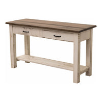 Salt Creek White & Wood Open Sofa Table | M-CS&DCD