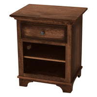 Mt. Hope Amish 1-Drawer, Open Nightstand